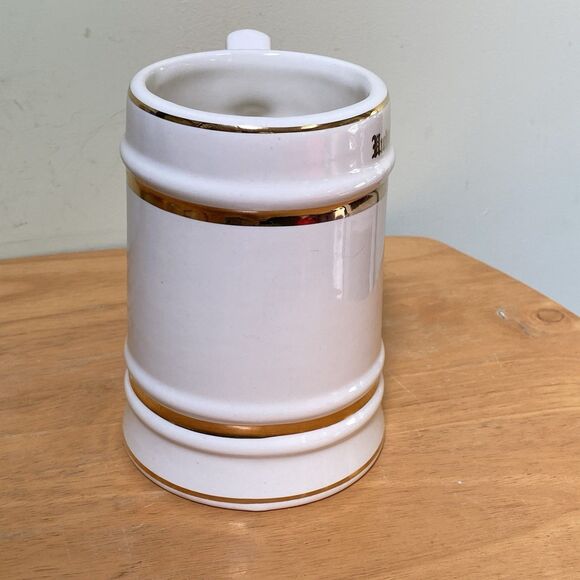 Vintage University of Georgia 1785 Gold Trim Mug Stein WC Bunting Ceramic - Picture 4 of 11